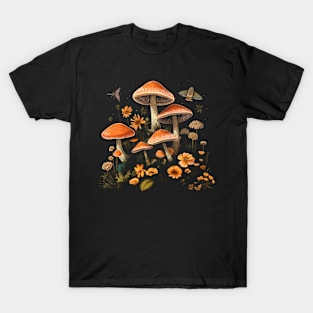Enchanted Forest Threads Murshroom Boho T-Shirts for Bohemian Souls T-Shirt